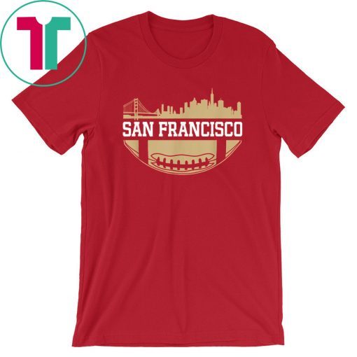 San Francisco Football The City Vintage Skyline T-Shirt