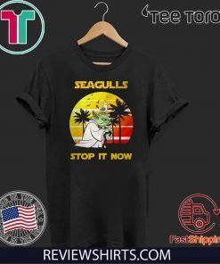 Seagulls stop it now vintage Flag T Shirt