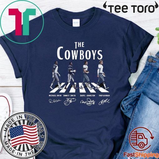 The Cowboys abbey road signature Official T-Shirt