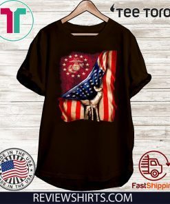 US Marine Corps American Flag Official T-Shirt