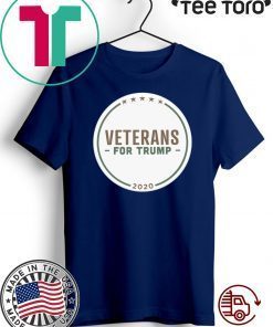 Veterans for Donald Trump Buttons 2020 Tee Shirt