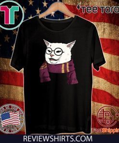 Woman Yelling Cat meme Gryffindor scarf 2020 T-Shirt