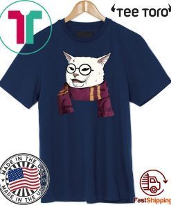 Woman Yelling Cat meme Gryffindor scarf 2020 T-Shirt