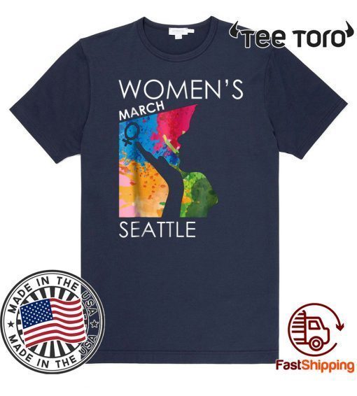 Women's Womens March Shirt SEATTLE Tee Shirt