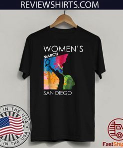Women's Womens March Shirt SAN DIEGO Tee Shirt