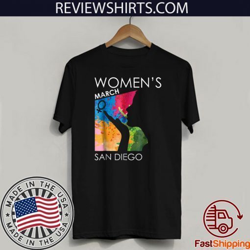 Women's Womens March Shirt SAN DIEGO Tee Shirt