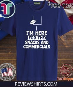 snacks and commercials Super Funny Gift For Football Bowl Tee Shirt