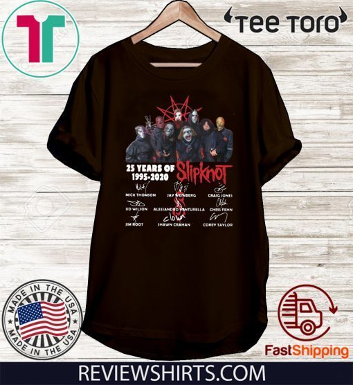 25 Years Of Slipknot 1995 – 2020 Official T-Shirt