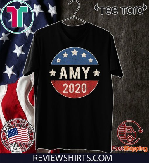 Amy Klobuchar For President 2020 Retro Election Button Official T-Shirt