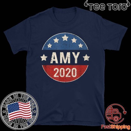 Amy Klobuchar For President 2020 Retro Election Button Official T-Shirt