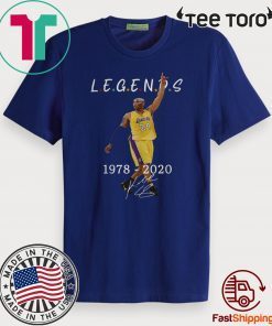 RIP KOBE BRYANT 1978-2020 Los Angeles Laker Thank You For T-Shirt