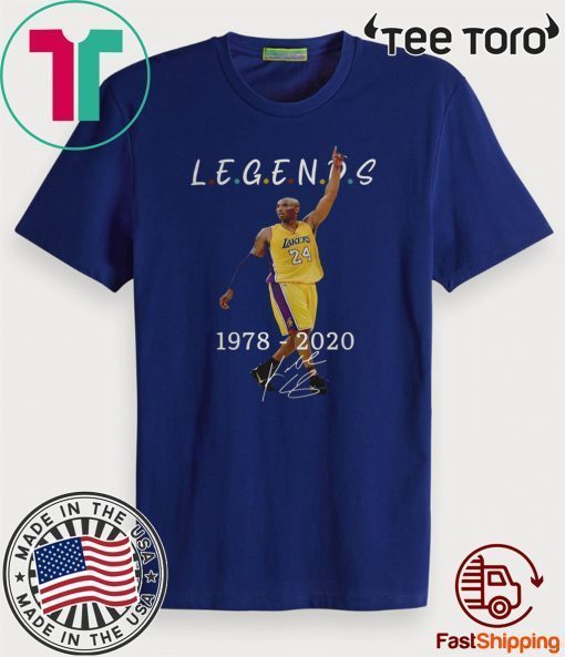 RIP KOBE BRYANT 1978-2020 Los Angeles Laker Thank You For T-Shirt