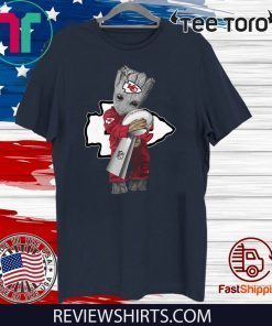 Baby Groot Hug Kansas City Chiefs Super Bowl For T-Shirt