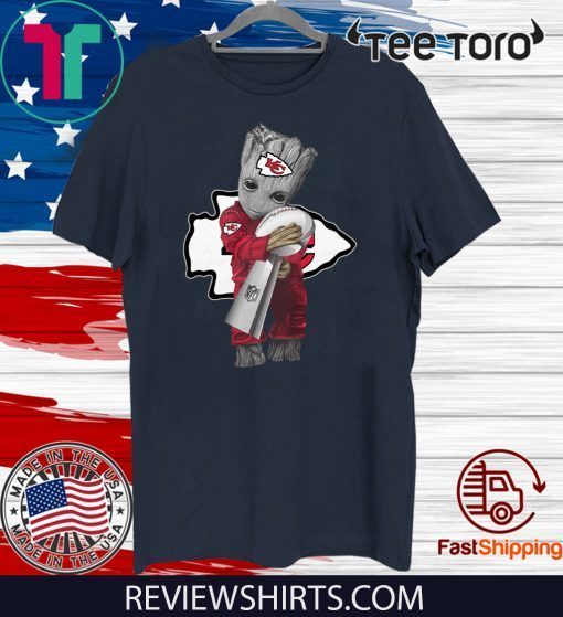 Baby Groot Hug Kansas City Chiefs Super Bowl For T-Shirt