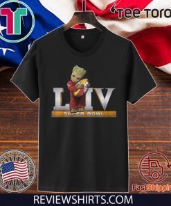 Baby Groot Hug LIV Super Bowl 2020 T-Shirt