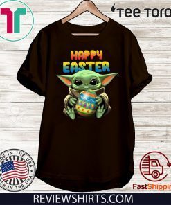 Baby Yoda hug Happy Easter 2020 T-Shirt