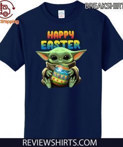 Baby Yoda hug Happy Easter 2020 T-Shirt