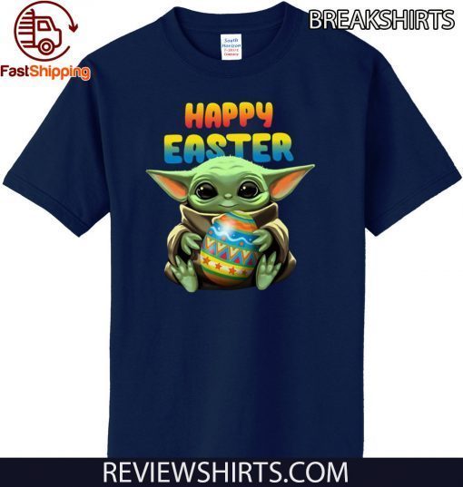 Baby Yoda hug Happy Easter 2020 T-Shirt