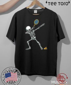 Badminton Dabbing Skeleton Dab Dance Unisex T-Shirt