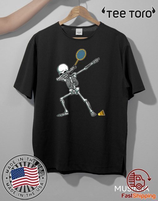 Badminton Dabbing Skeleton Dab Dance Unisex T-Shirt