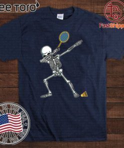 Badminton Dabbing Skeleton Dab Dance Unisex T-Shirt