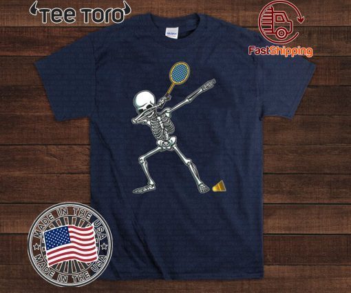 Badminton Dabbing Skeleton Dab Dance Unisex T-Shirt