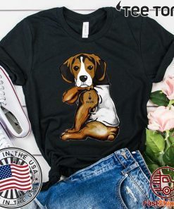 Beagle Tattoos Shirt - I Love MOM Funny Gift Mother's Day T-Shirt