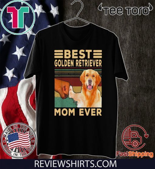 Best Golden Retriever Mom ever vintage 2020 T-Shirt