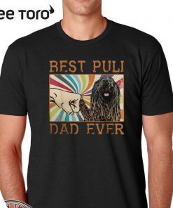 Official Best Puli Dad Ever Retro Vintage T-Shirt