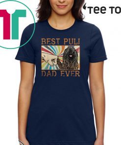 Official Best Puli Dad Ever Retro Vintage T-Shirt