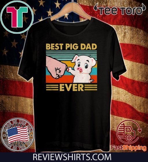 Best pig dad ever sunset IF Official T-Shirt