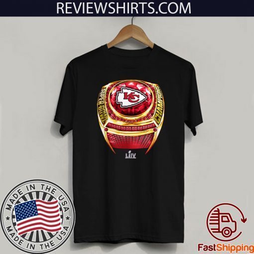 Kansas City Chiefs Super Bowl LIV Champions Big & Tall Ring T-Shirt
