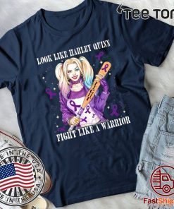 Look Like Harley Quinn Fight Like A Warrior Pancreatic Cancer Awareness Unisex T-Shirt