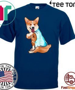 Mens Womens Corgi Tattoos I Love MOM Sitting Funny Gift Mother's Day T-Shirt
