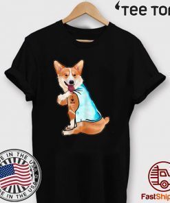 Mens Womens Corgi Tattoos I Love MOM Sitting Funny Gift Mother's Day T-Shirt