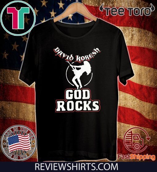 David Koresh God Rocks Tee Shirts