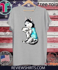 Dog Husky Tattoos I Love Mom 2020 T-Shirt