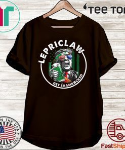 Donald Trump Lover Gifts Drinking Lepriclaw Get Shamrocked St Paddy T-Shirt