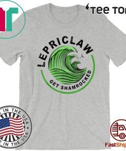 Funny St Partrick’s Day Drinking Lepriclaw Get Shamrocked White Claw T-Shirt