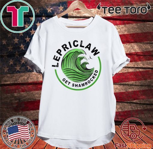 Funny St Partrick’s Day Drinking Lepriclaw Get Shamrocked White Claw T-Shirt