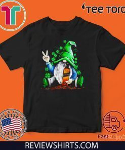 Gnomes Lucky Hug Black label St. Patrick_s Day Official T-Shirt