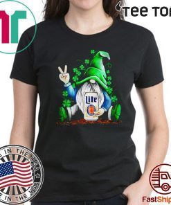 Gnomes Lucky Hug Miller Lite St. Patrick_s Day 2020 T-Shirt