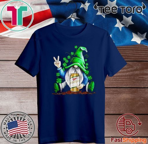 Gnomes Lucky Hug Pabst High Life St. Patrick_s Day 2020 T-Shirt