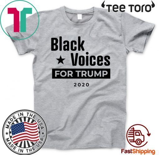 Official Black Voices For Trump 2020 T-Shirt