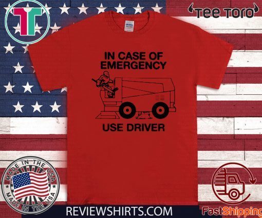 In Case Of Emergency Use The Zamboni Driver Official T-Shirt