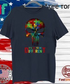 Its Ok To Be Different Punisher Skull Official T-Shirt