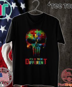 Its Ok To Be Different Punisher Skull Official T-Shirt