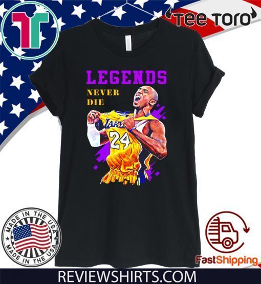 KOBE BRYANT LEGENDS NEVER DIE TEE SHIRT