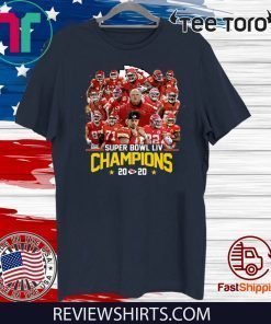 Kansas City Chiefs Super Bowl LIV Champions 2020 For T-Shirt