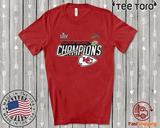 Kansas City Chiefs Super Bowl LIV Champions Trophy Hot 2020 T-Shirt